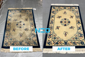 Area rug cleaning before and after